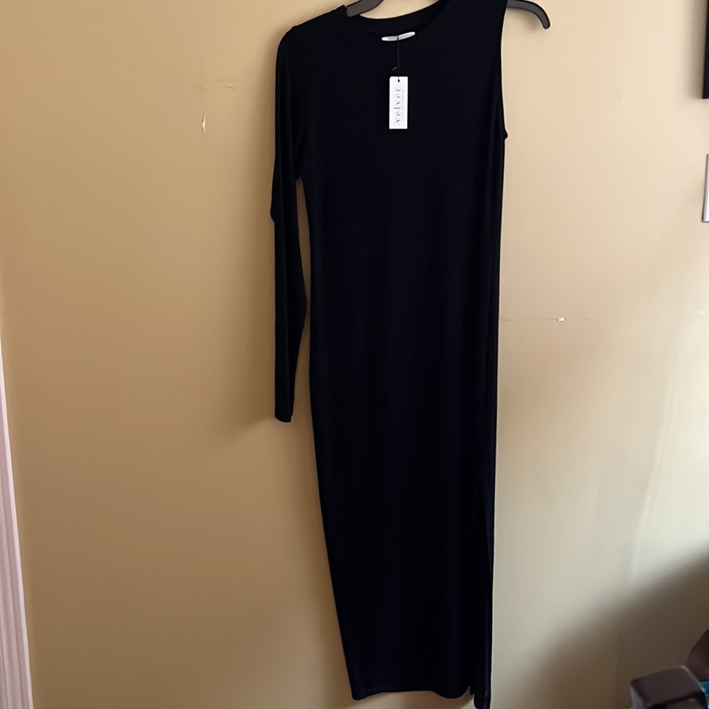 NWT VELVET (S) Trina Viscose Rib Dress - Black - Small - Picture 9 of 14